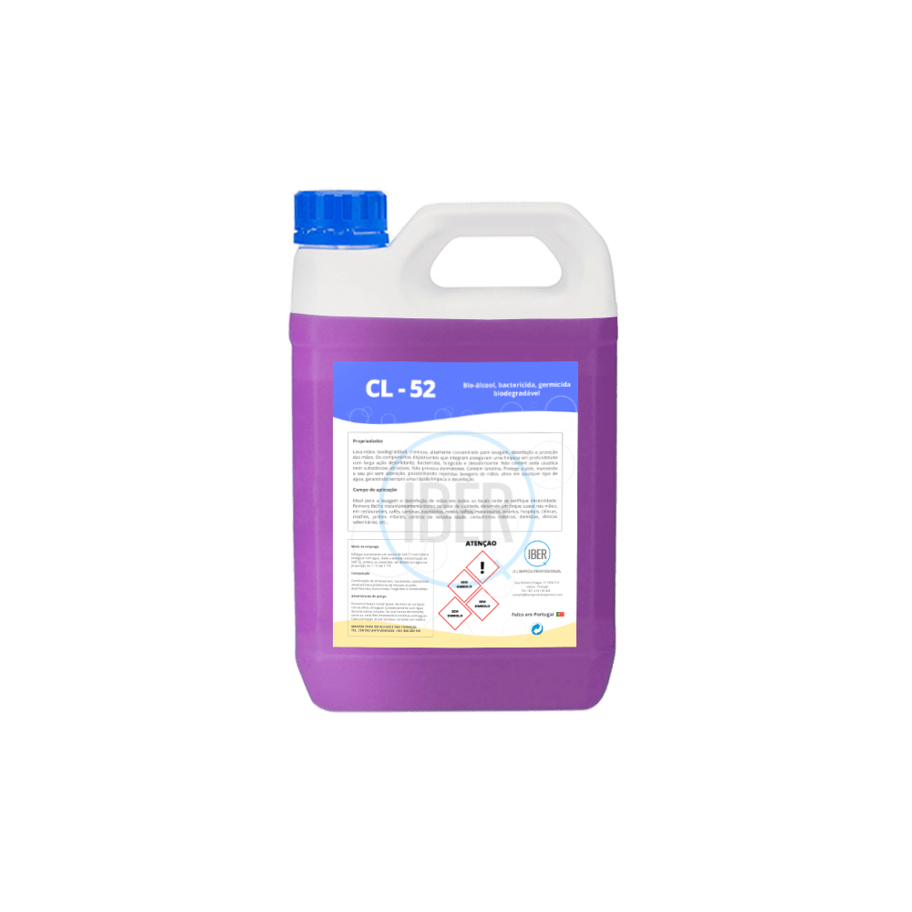 IBERQ - CL 52 - 10 lts. - Bioalcooles bactericidas y germicidas